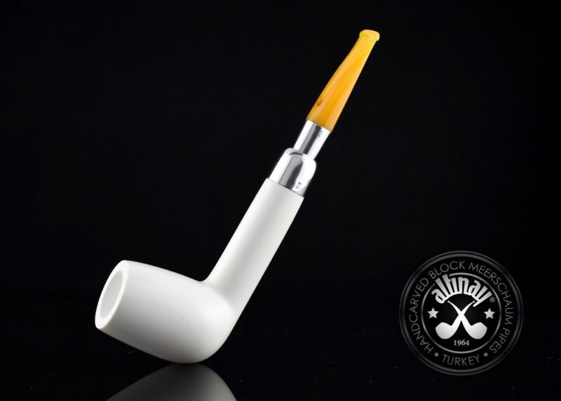 Canadian Silver Spigot Meerschaum Pipe 15041