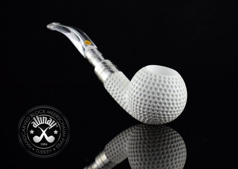 Golf Silver Spigot Meerschaum Pipe15049