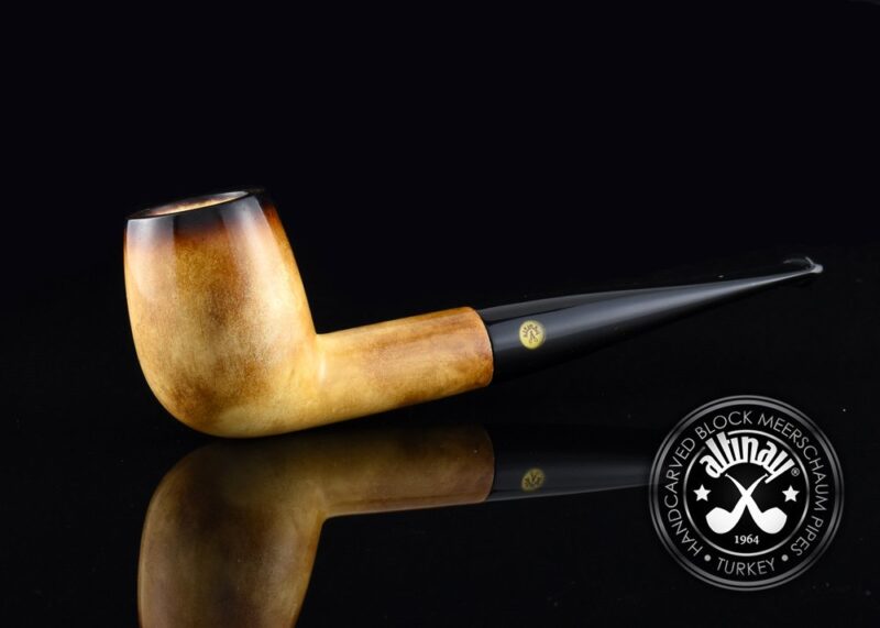 Calcined Billiard Meerschaum Pipe