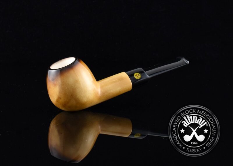 Calcined Nose Warmer Apple Meerschaum Pipe