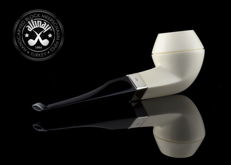 Bulldog Meerschaum Pipe with Silver Band