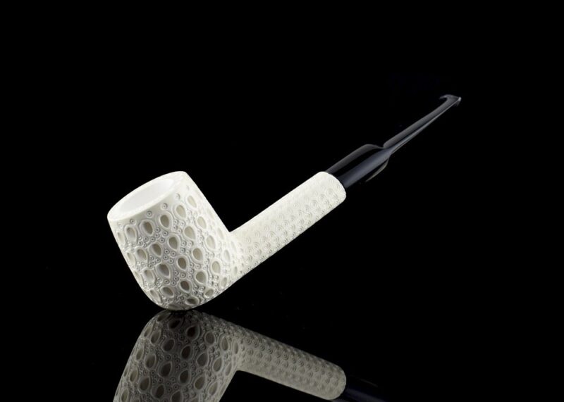 Billiard Meerschaum Pipe with Oval Shank