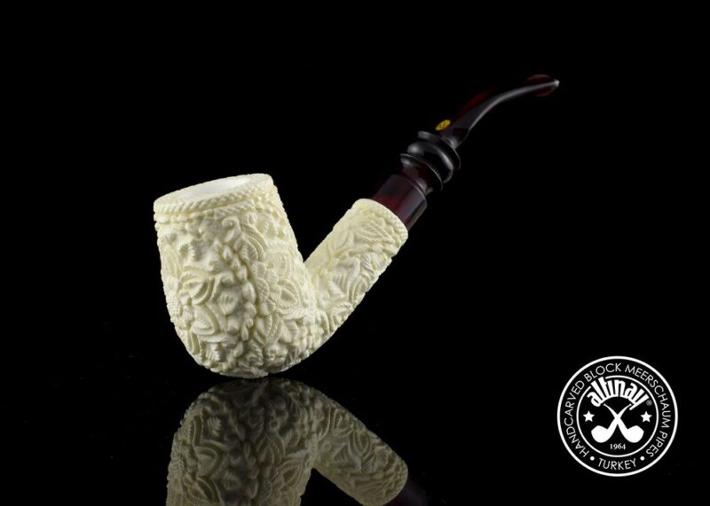 Bent Billiard Meerschaum Pipe