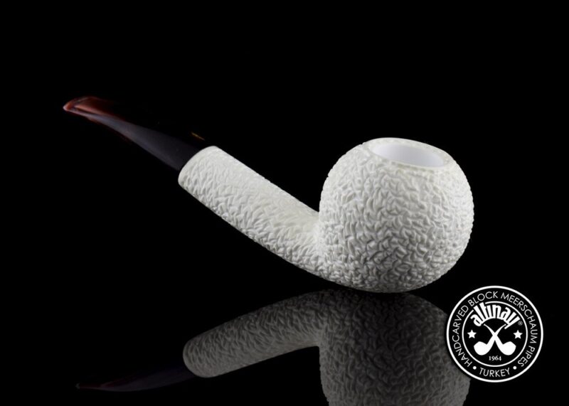 Freehand Apple Meerschaum Pipe with Oval Shank 30073