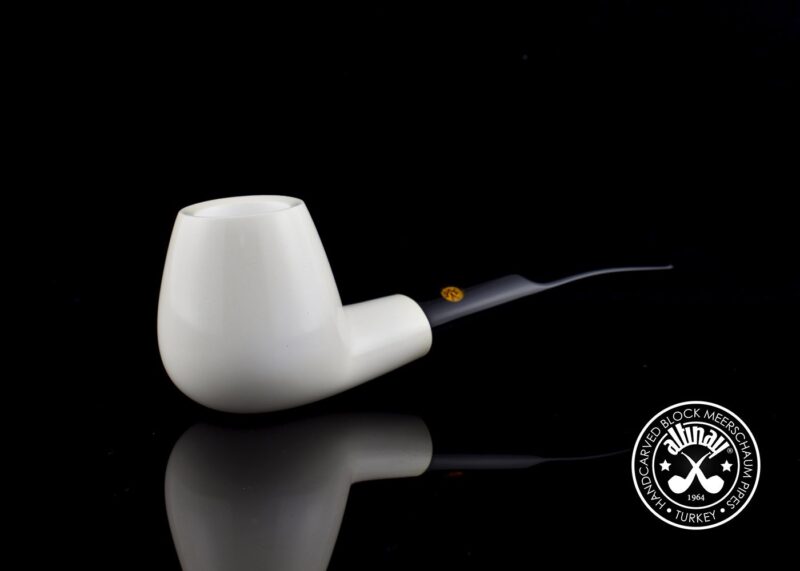 Brandy Oval Shank Meerschaum Pipe