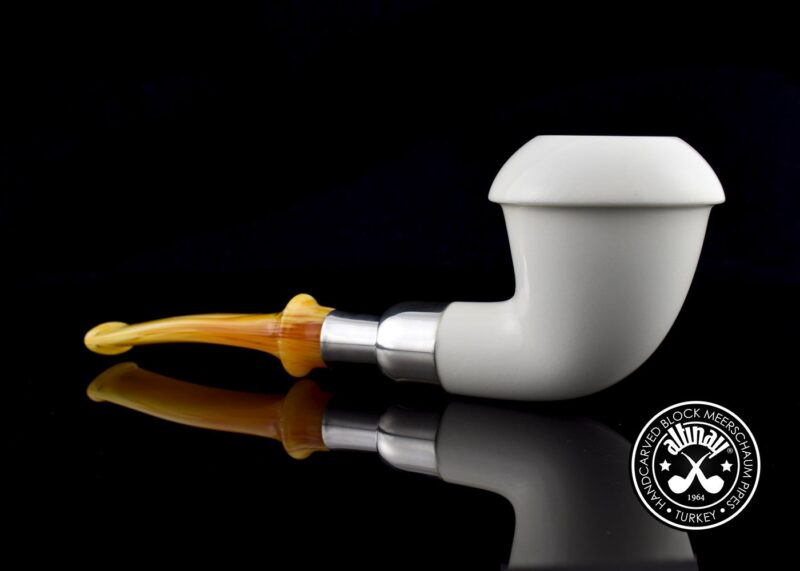 Calabash Silver Spigot Meerschaum Pipe