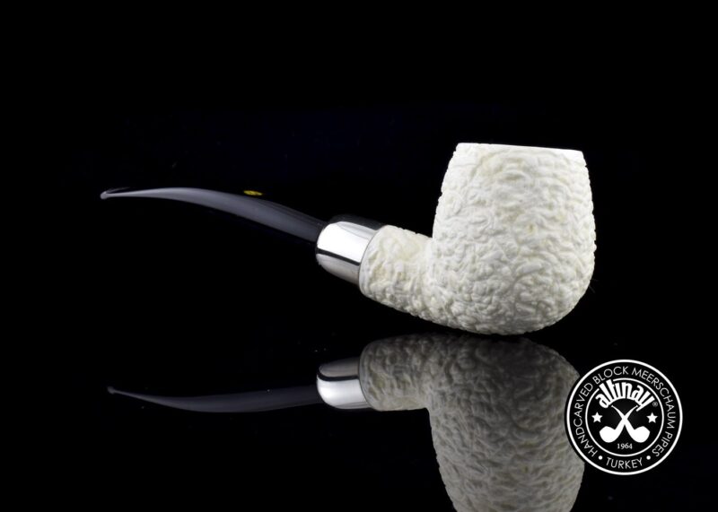 Apple Silver Army Meerschaum Pipe