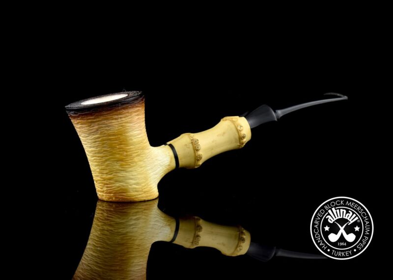 Calcined Bamboo Poker Meerschaum Pipe 35770