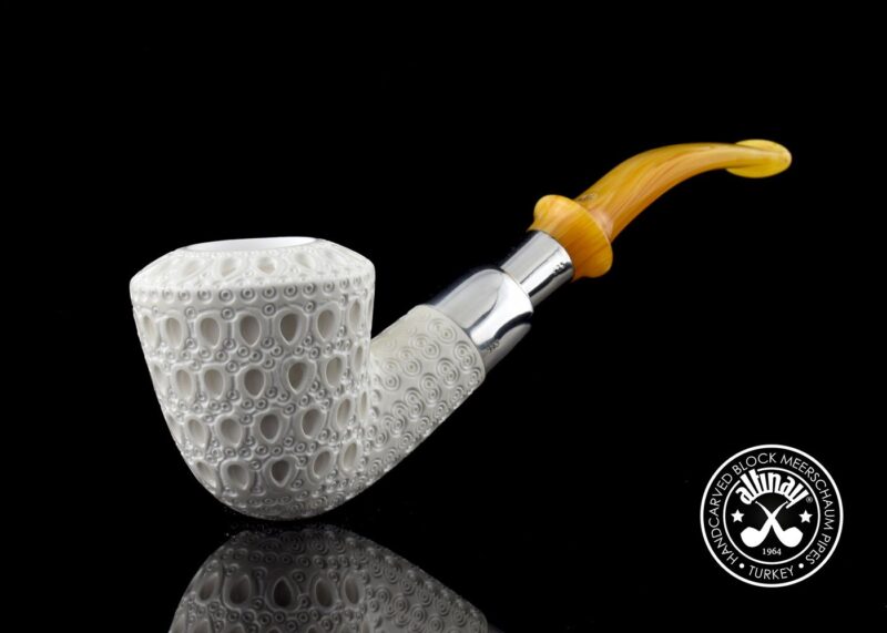 Dublin Silver Spigot Meerschaum Pipe