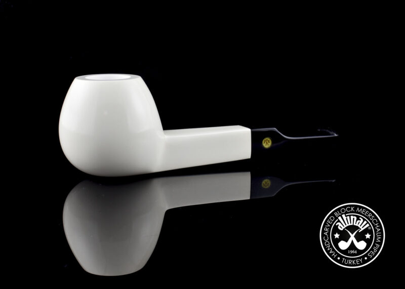 Apple Meerschaum Pipe with Square Shank