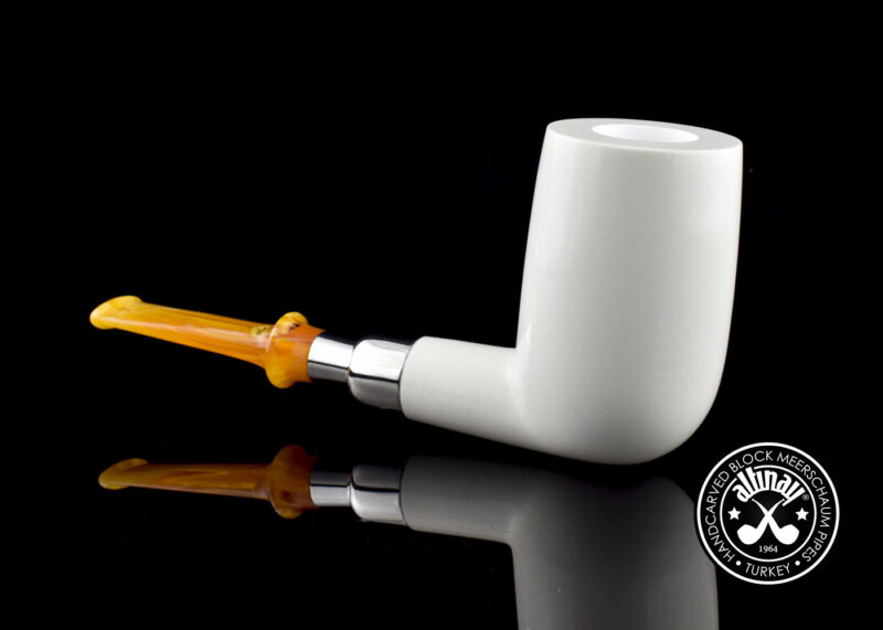 xL Billiard Silver Spigot Meerschaum Pipe