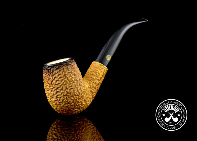 Bent Billiard Meerschaum Pipe