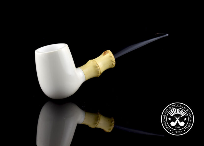 Bamboo Billiard Meerschaum Pipe