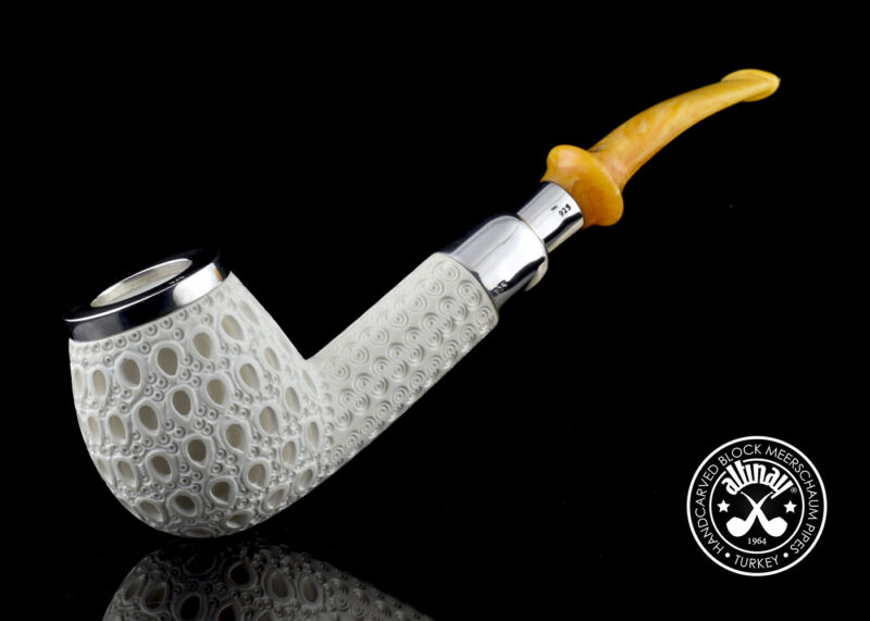 Top Silver Brandy Spigot Meerschaum Pipe