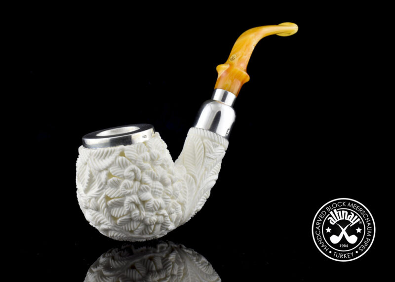 Apple Silver Spigot Meerschaum Pipe