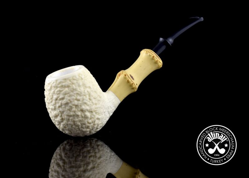 Apple Meerschaum Pipe with Bamboo