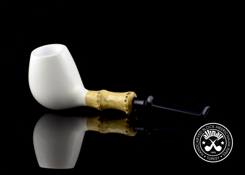 Brandy Meerschaum Pipe with Bamboo