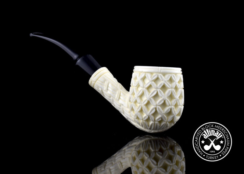 Bent Billiard Meerschaum Pipe