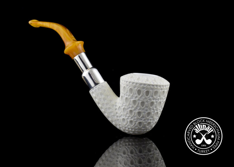 Dublin Silver Spigot Meerschaum Pipe