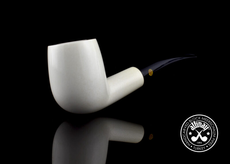 Billiard Meerschaum Pipe from Translucent Meerschaum