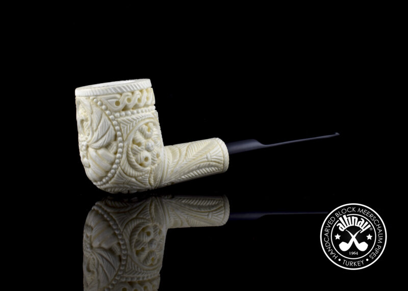 Billiard Meerschaum Pipe with Eagle Motif