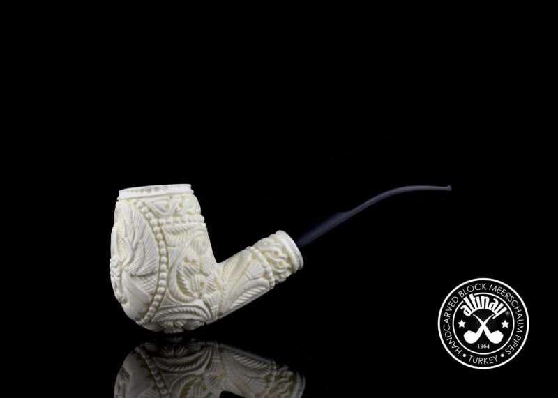 Billiard Meerschaum Pipe with Eagle Motif