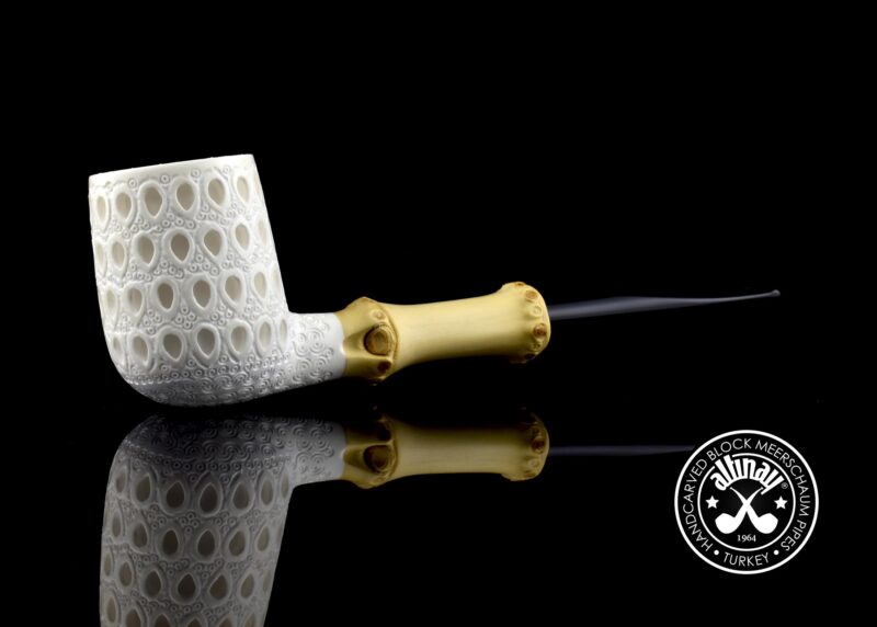 Bamboo Billiard Meerschaum Pipe