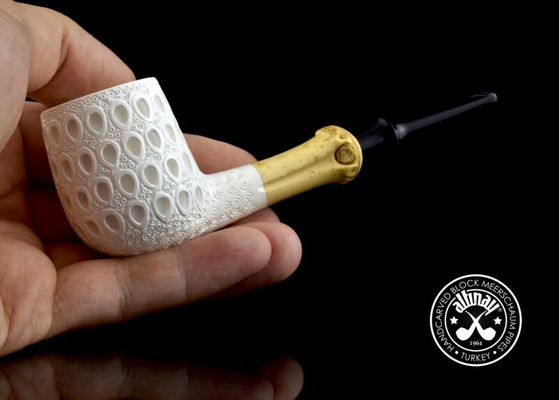 Bamboo Billiard Meerschaum Pipe