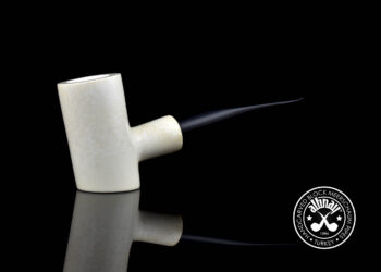 poker meerschaum pipe made of translucent meerschaum block a+++