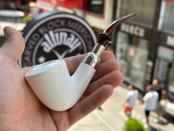 Dublin Silver Spigot Meerschaum Pipe 10019