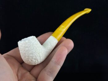 Bent Billiard Meerschaum Pipe 10582