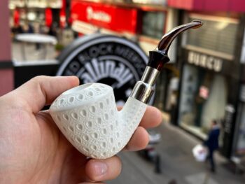 Dublin Silver Spigot Meerschaum Pipe 10008