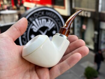 Reverse Calabash Rhodesian Meerschaum Pipe 10287