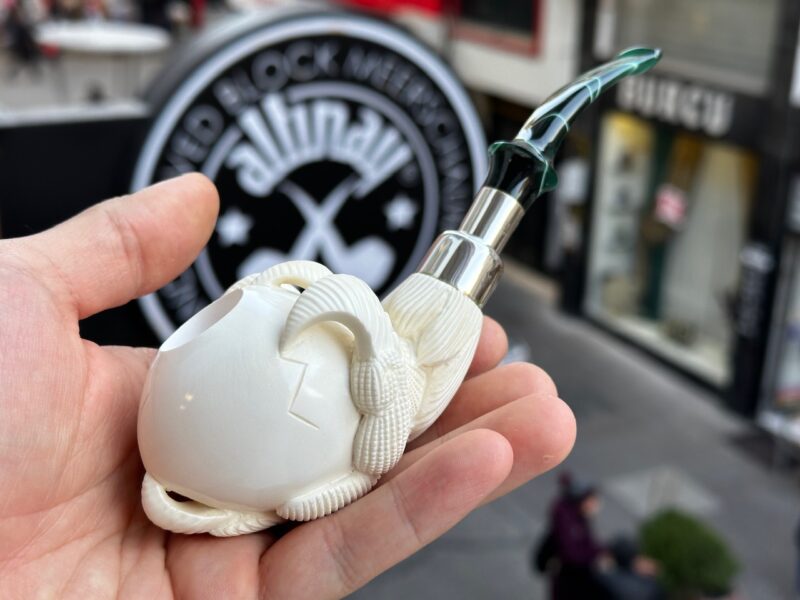 claw silver spigot meerschaum pipe