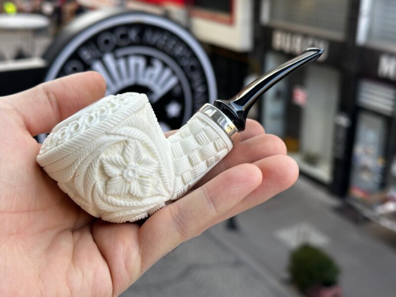 Reverse Calabash Dublin Meerschaum Pipe 10590