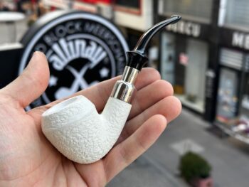 Rhodesian Silver Spigot Meerschaum Pipe 105131