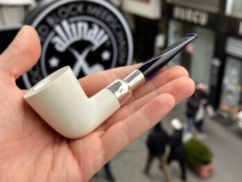 Dublin Silver Spigot Meerschaum Pipe 10594