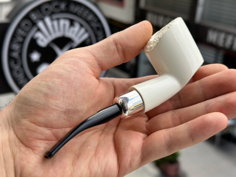 Dublin Silver Army Meerschaum Pipe 10438