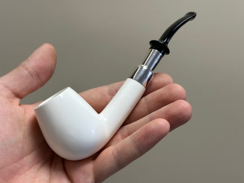 Billiard Silver Spigot Meerschaum Pipe 10343