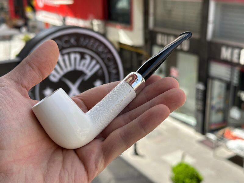 Billiard Silver Army Meerschaum Pipe 10515