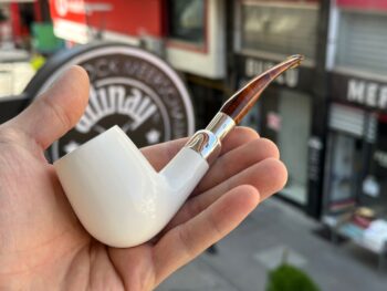 Billiard Silver Spigot Meerschaum Pipe 102222